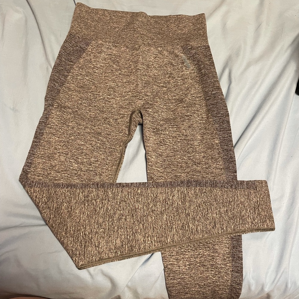 Gymshark Flex High Waist Leggings-Charc. Marl/Teal